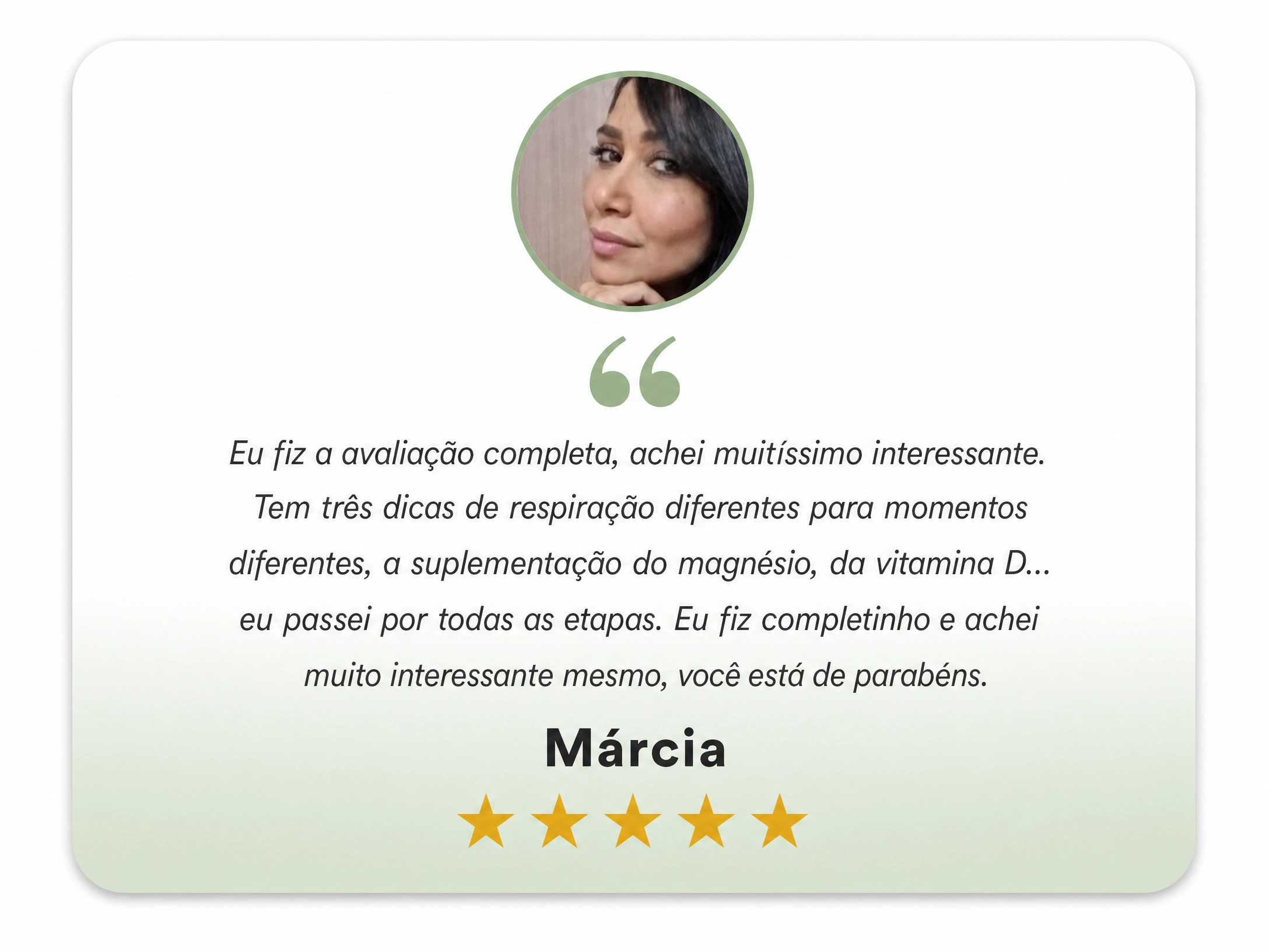 Depoimento Márcia