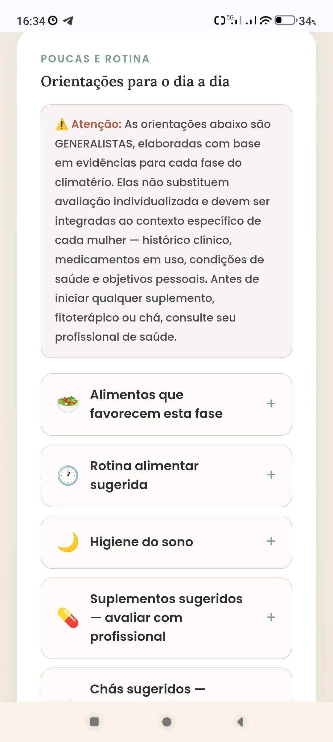 Painel personalizado — GPS da Menopausa